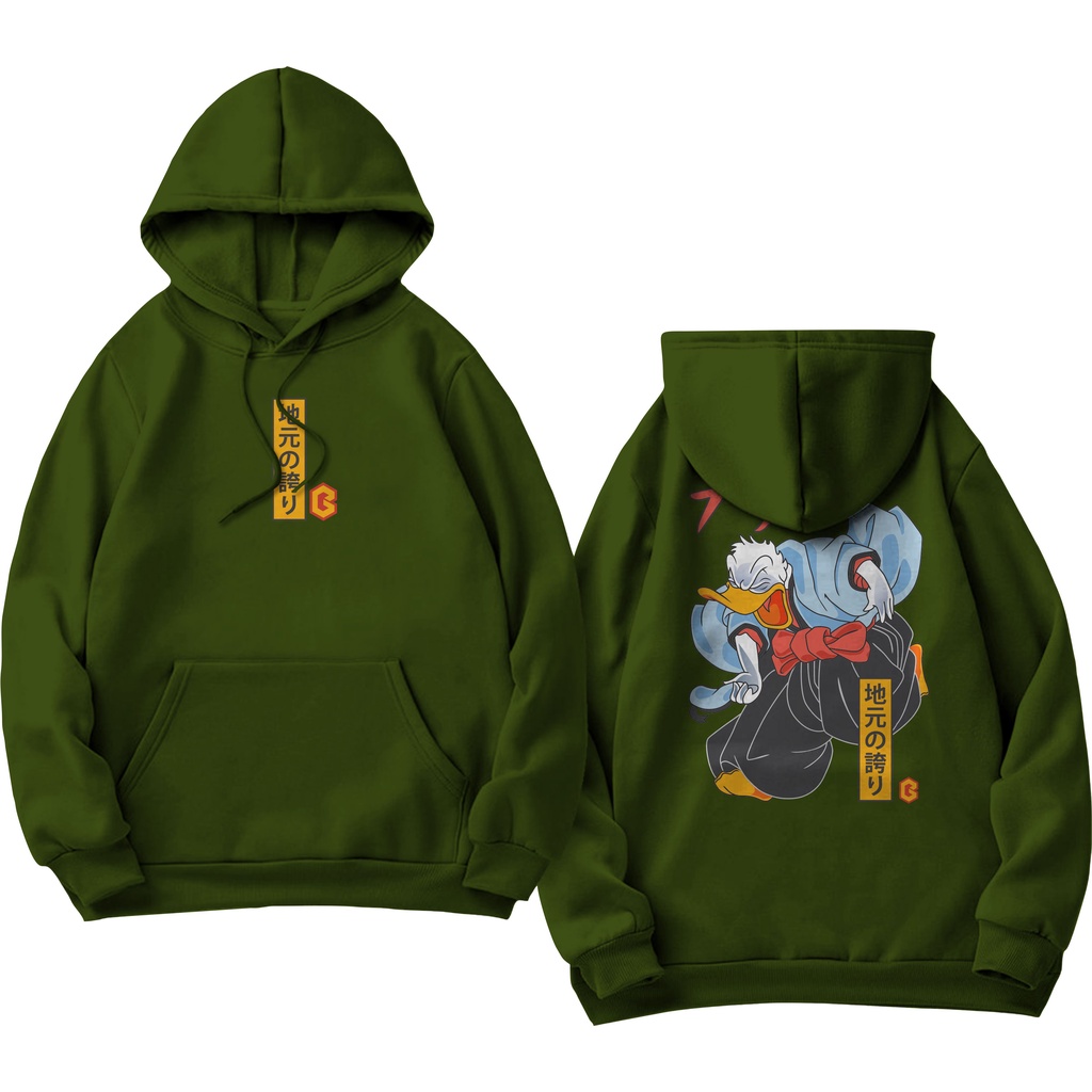 BRIGO Jumper Hoodie DONALD DUCK II Sweater Hoodie BRIGO Sablon DTF Fleece Cotton II SIZE M-XXL (Pria &amp; Wanita) Free stiker&amp;Gantungan Kunci