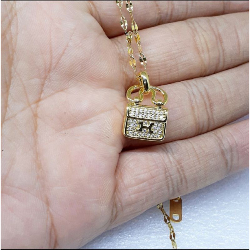 KALUNG TITANIUM BANDUL TAS KOTAK - JS061