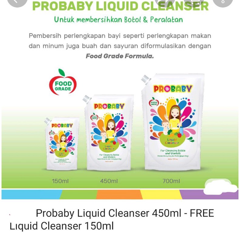 PROBABY Liquid cleancer 450ml // tanpa bonus