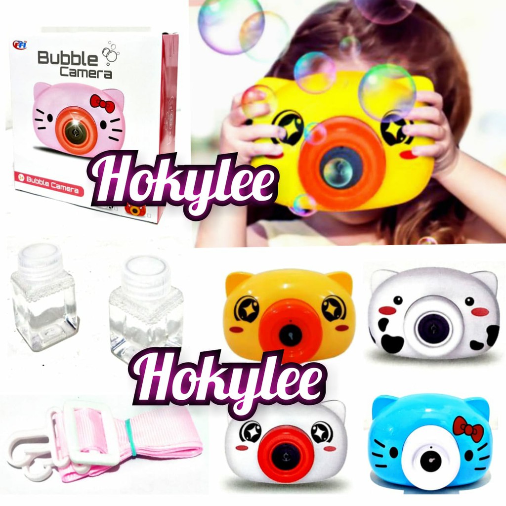 MAINAN ANAK BUBBLE CAMERA ELEKTRIK + CAIRAN BUBBLE FU1144