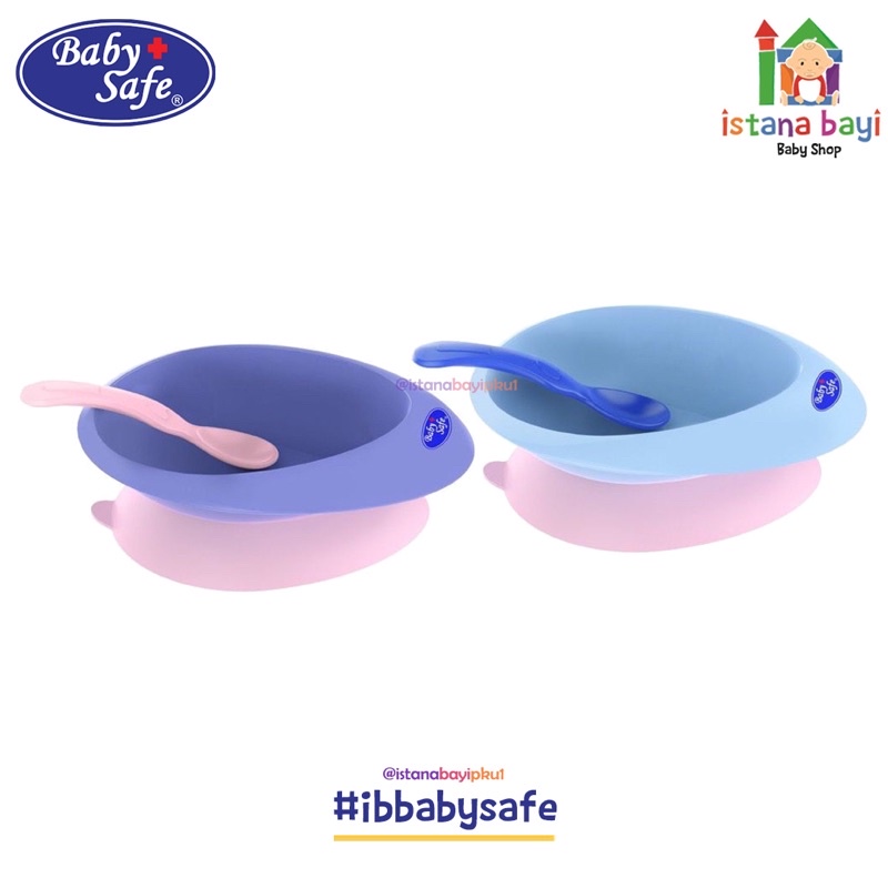 Baby Safe Suction Bowl With Spoon B354U/B - Peralatan makan bayi/mangkok bayi