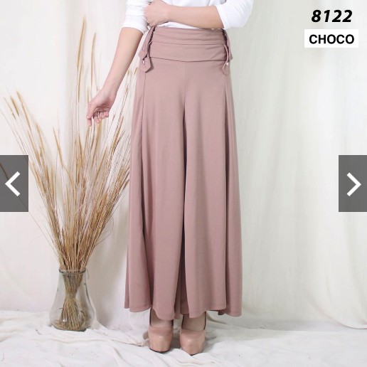 BD 8122 - SALE CELANA BAGGY PANTS MURAH ALLSIZE ABG POLOS KANCING KARET PINGGANG MELAR L GROSIR