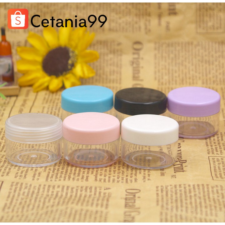 Pot Acrylic 15gr 20gr wadah kosmetik travel share jar kosong cream wajah 20gr akrilik