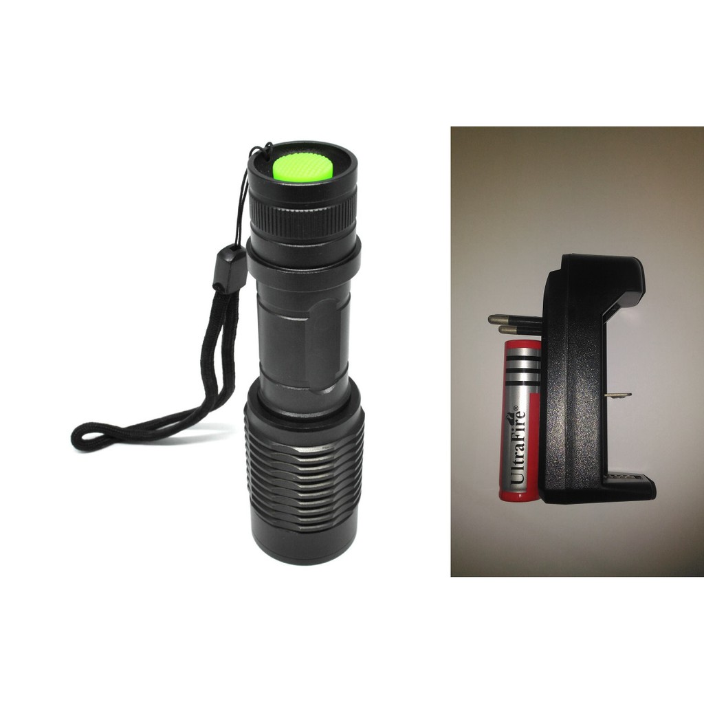 Senter LED 1000 Lumens - ZOOM - BESI - SANGAT TERANG - MURAH