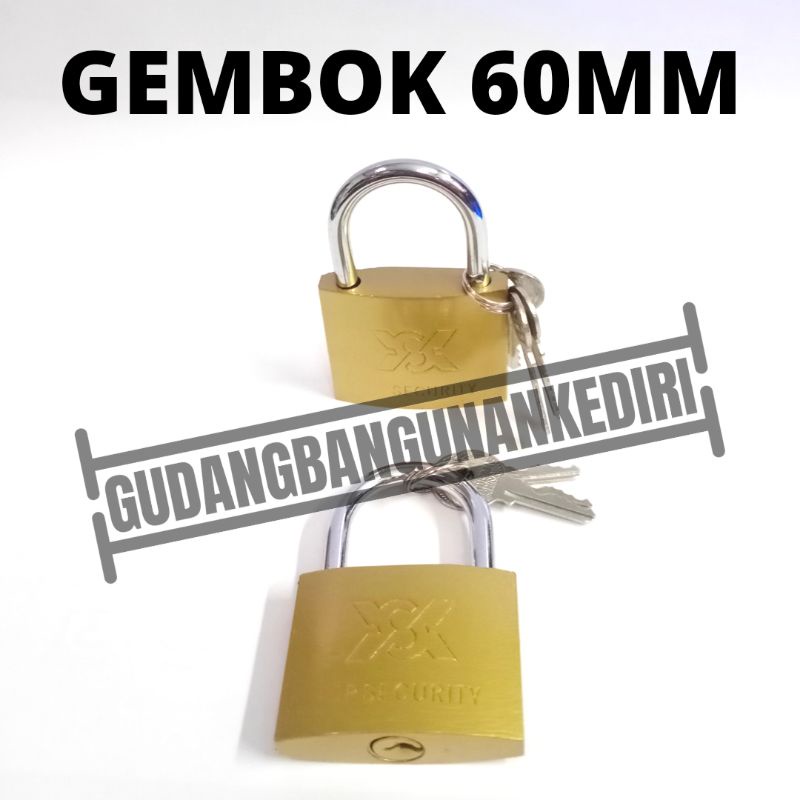 [KUNING] gembok KUNING 60mm oliq ysk 60 mm gembok koper KUNING