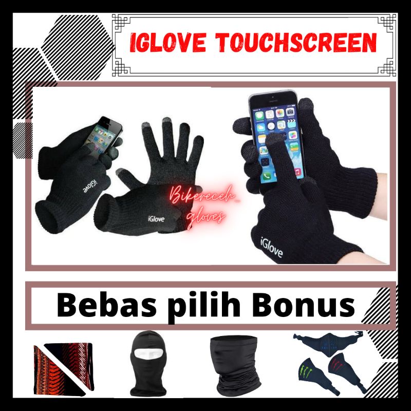 PROMO I-Glove dan Saruta Touchscreen Sarung Tangan Capacitive For Smartphone &amp; Tablet