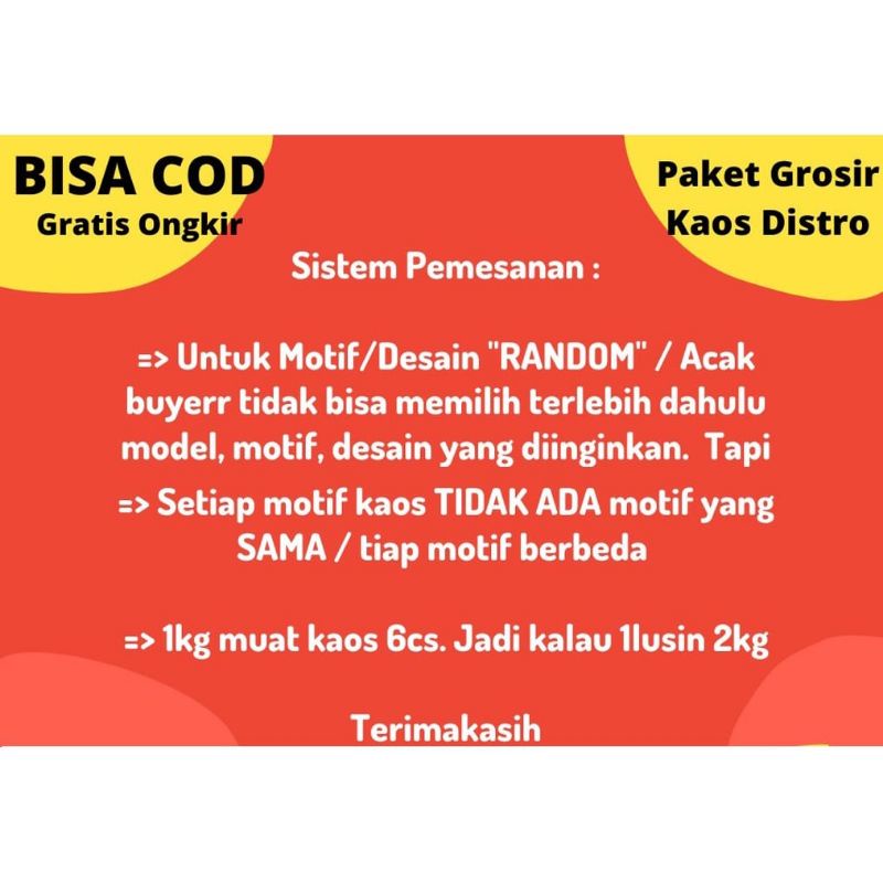 PAKET USAHA KAOS DISTRO ATASAN PRIA OBRAL MURAH BANGET