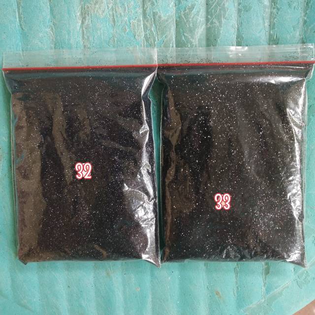 SERBUK GLITTER HITAM / GLITTER BLACK