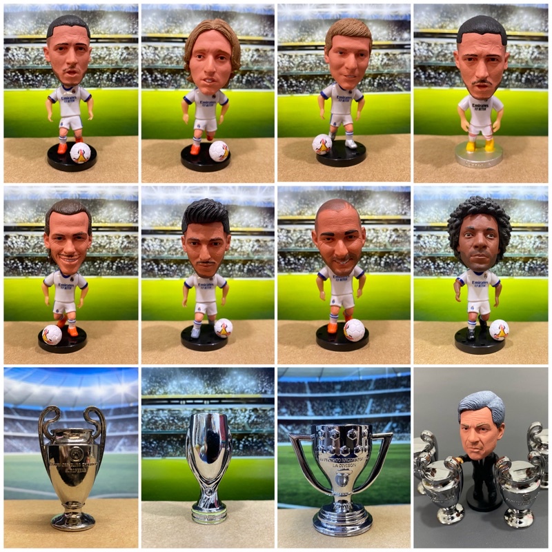 Figure Miniatur Pemain Bola Soccerwe Rodrygo Vini Jr Keylor Navas Courtois Mbappe Ramos Bellingham B
