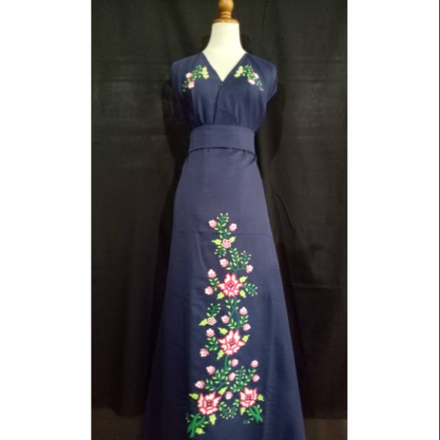 Bahan baju (sulam kapalo samek ) bahan balotelli 3 meter