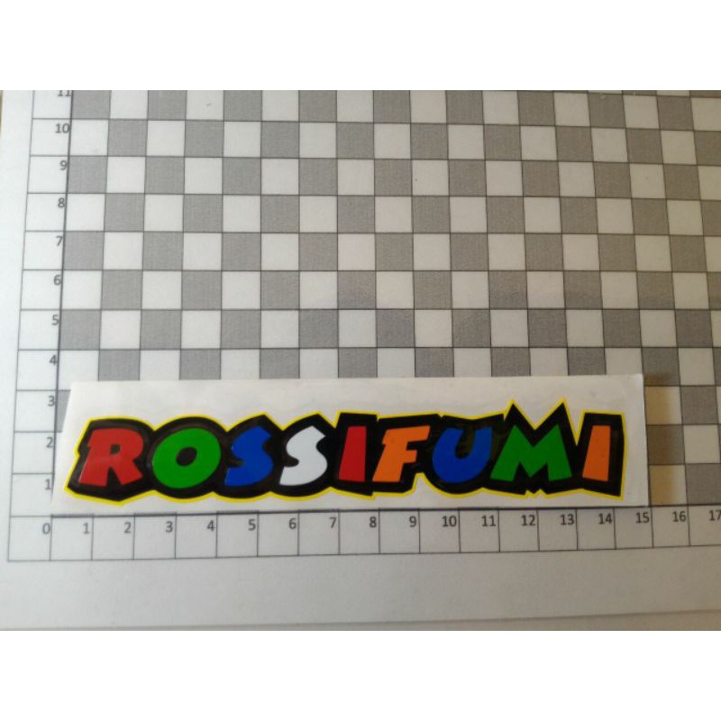 

stiker cutting rossifumi warna warni