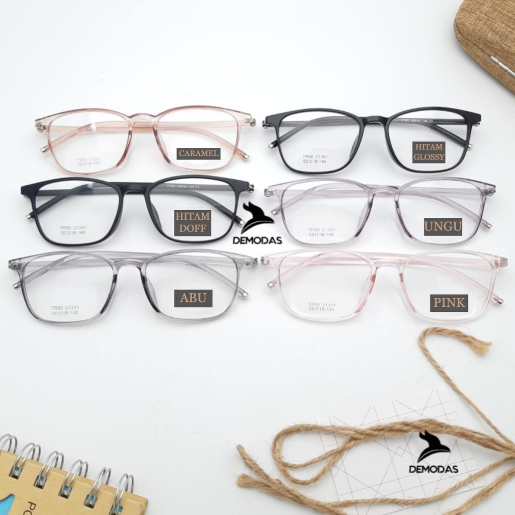 Demodas Kacamata Lentur Lensa Photocromic Minus Normal Silinder Bluecromic Anti Radiasi  ( AntiRadiasi Photochromic Blueray Bluecromic) bluechromic Normal Minus Silinder DG21351 Kacamata minus wanita demodass kacamata pria wanita Demodas Glasses