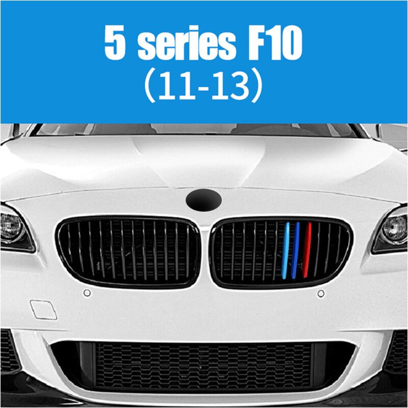 Klip Grill Gill 3 Warna untuk BMW 5 Series E39 E60 F10 F07 G30 F18 5 Series GT GT5 Car Racing Grille Strip Trim Clip M Power Accessories