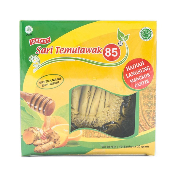 

SARI TEMULAWAK 85 200gr - Minuman Temulawak Madu Jeruk 10 x 20gr