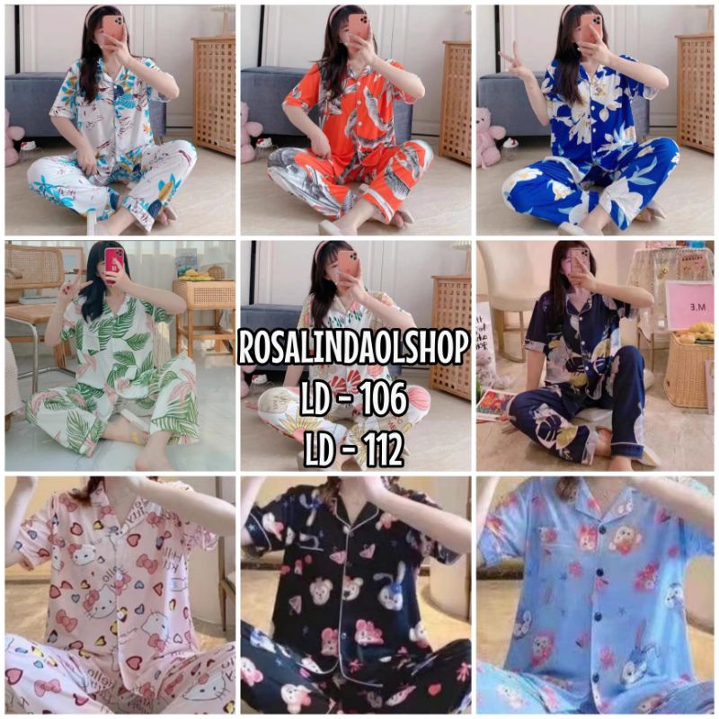 Piyama wanita import pp dan cp/fashion wanita/baju tidur murah C10-4