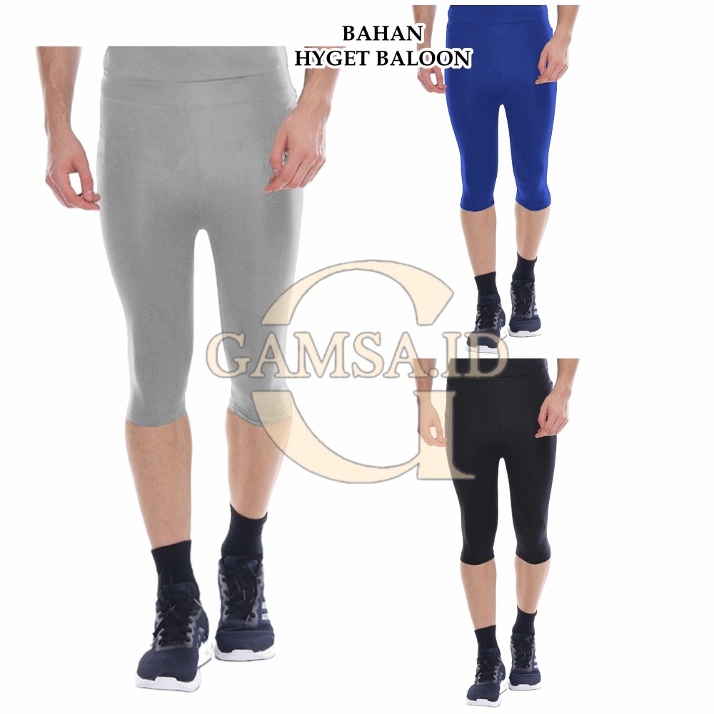 COD - CELANA BASELAYER 3/4 PRIA WANITA MANSET DALEMAN MANGSET LEGGING PENDEK OLAHRAGA LARI BOLA BASKET