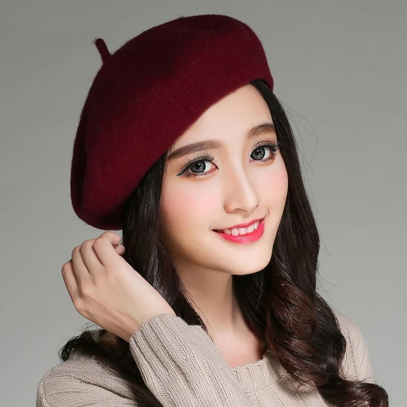 topi baret selebgram kupluk Beret Hat Topi Fashion Korea WINTER PELUKIS