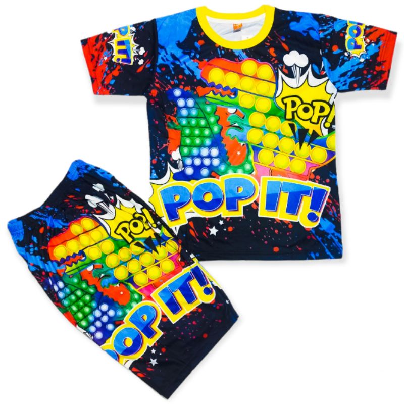 SETELAN BAJU ANAK POP IT/SETELAN MOTOR CROSS