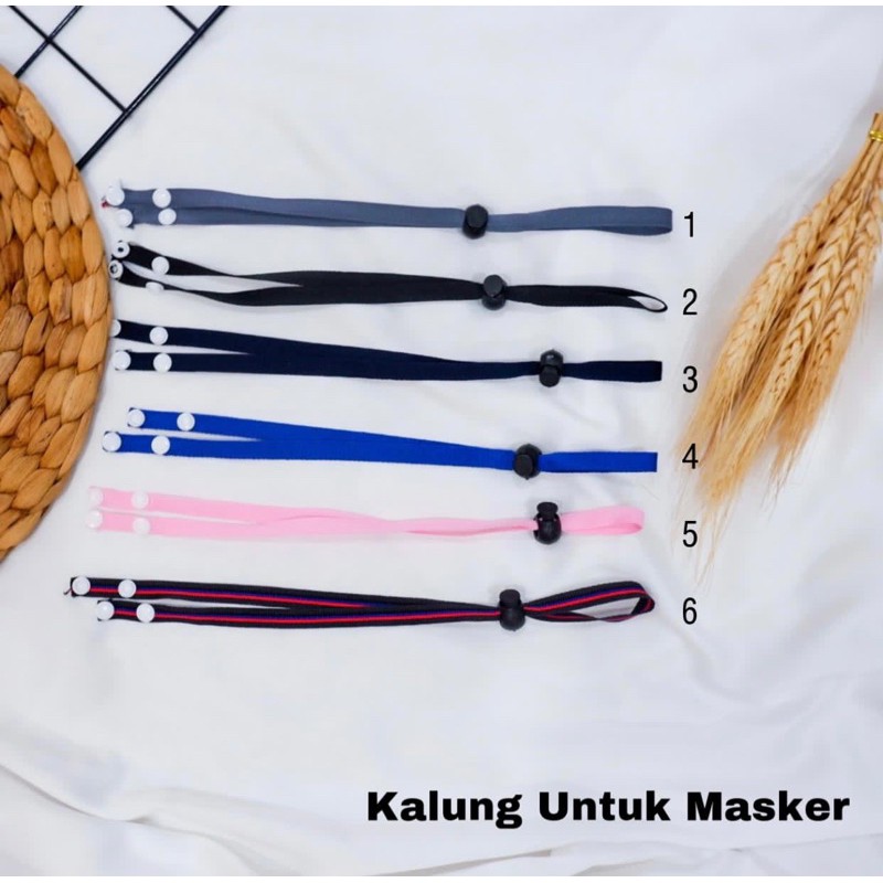 Pita Konektor / Pita untuk Gantung Masker Premium / Kalung Masker Premium