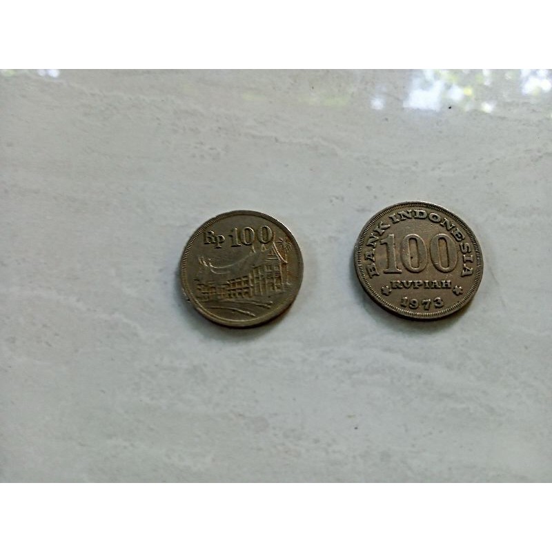 Uang logam 100 rupiah thn 1973