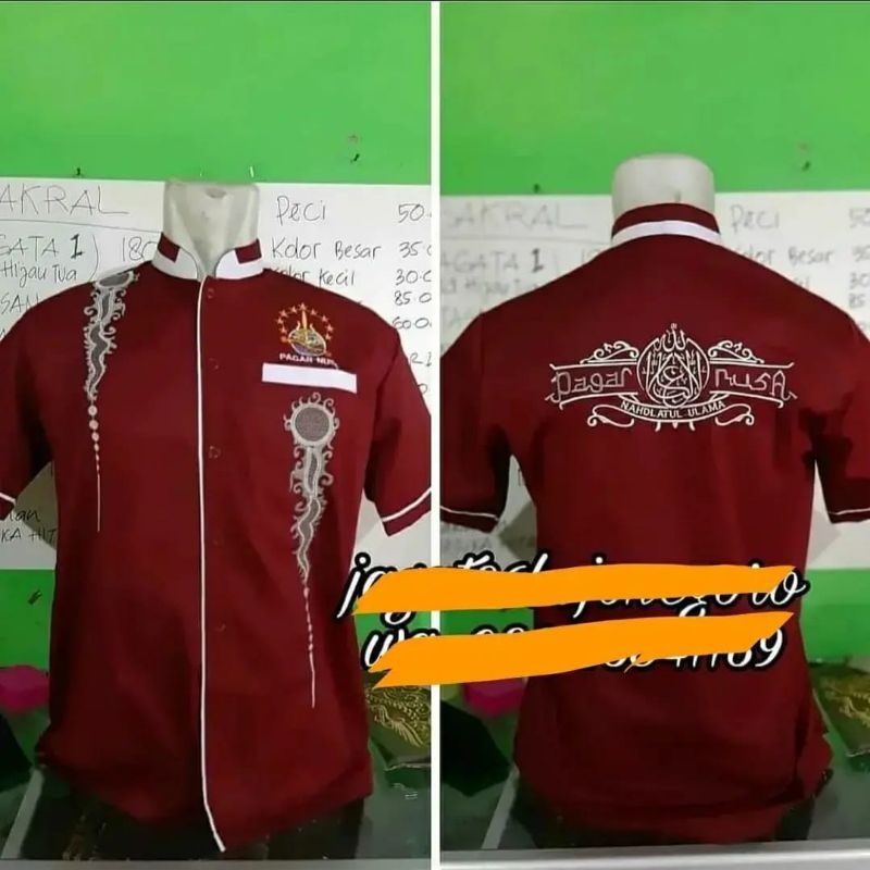 OBRAL HEM/KEMEJA PAGAR NUSA BORDIR MURAH