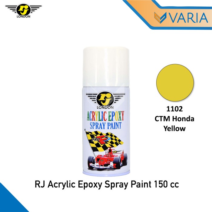 Cat RJ London Acrylic Epoxy Spray Paint 150 cc CTM Honda Yellow 1102