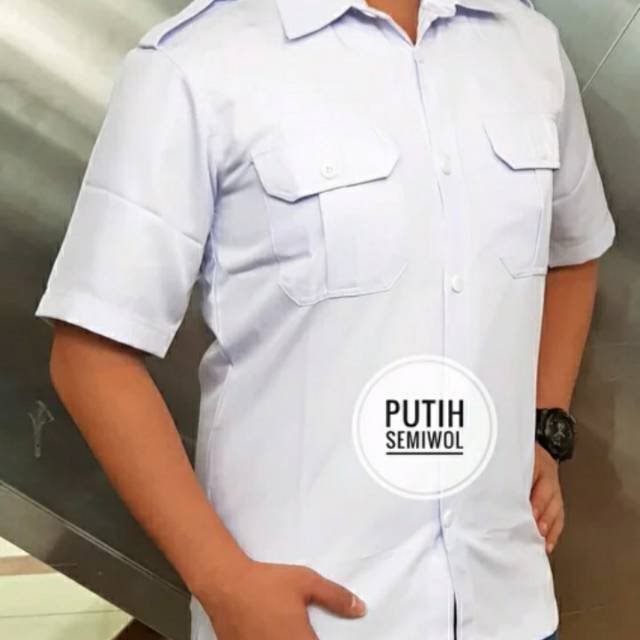 KEMEJA PDH XXL PUTIH - KEMEJA PDL XXL PUTIH - BAJU SECURITY PDH - PDL