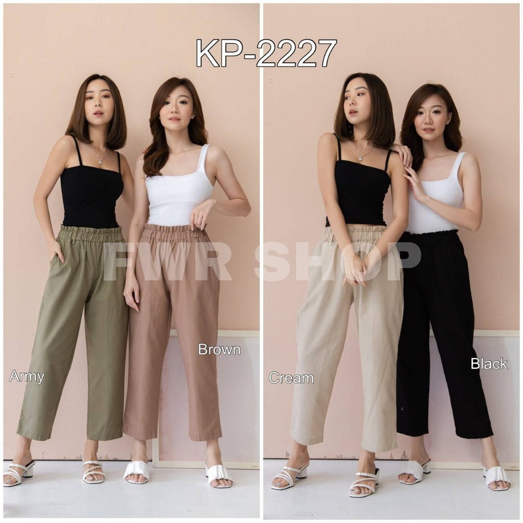 FWR - Ganiya Linen Pants Basic Full Karet