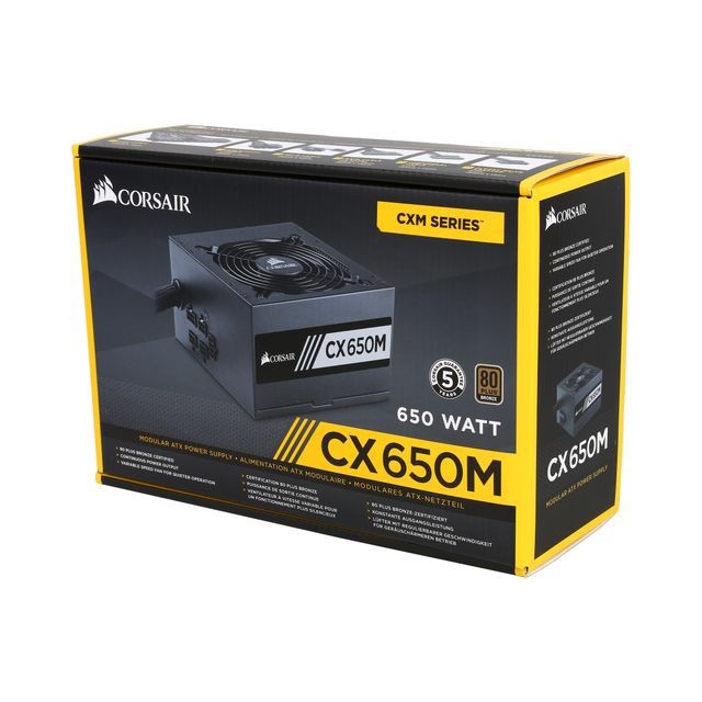 Corsair CXM Series 650W Modular - CX650M - 80+ Bronze