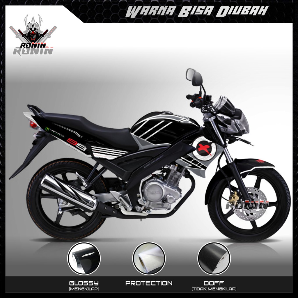 Decal Sticker FULL BODY Vixion Old Motif Lorenzo Hitam