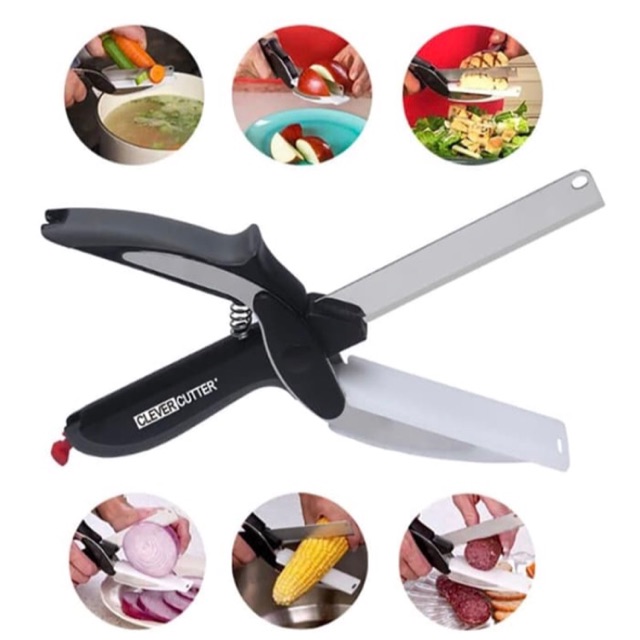 

Clever Cutter Gunting Pisau Sayur Serbaguna
