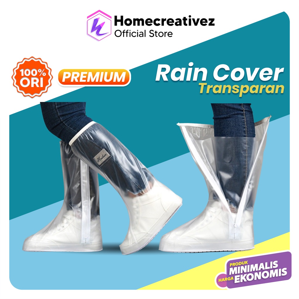 HC Jas Hujan Sepatu Rain Cover Sepatu - Pelindung Sepatu Anti Hujan Transparan