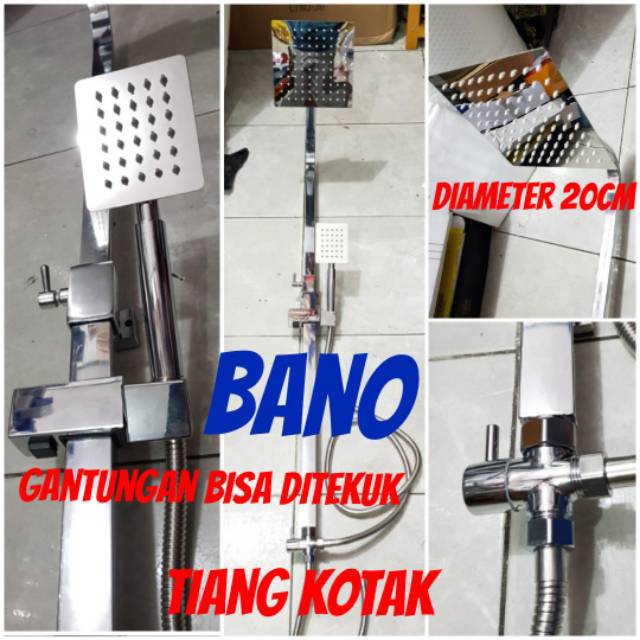 Shower tiang set coulomn stainless minimalis bano PROMO