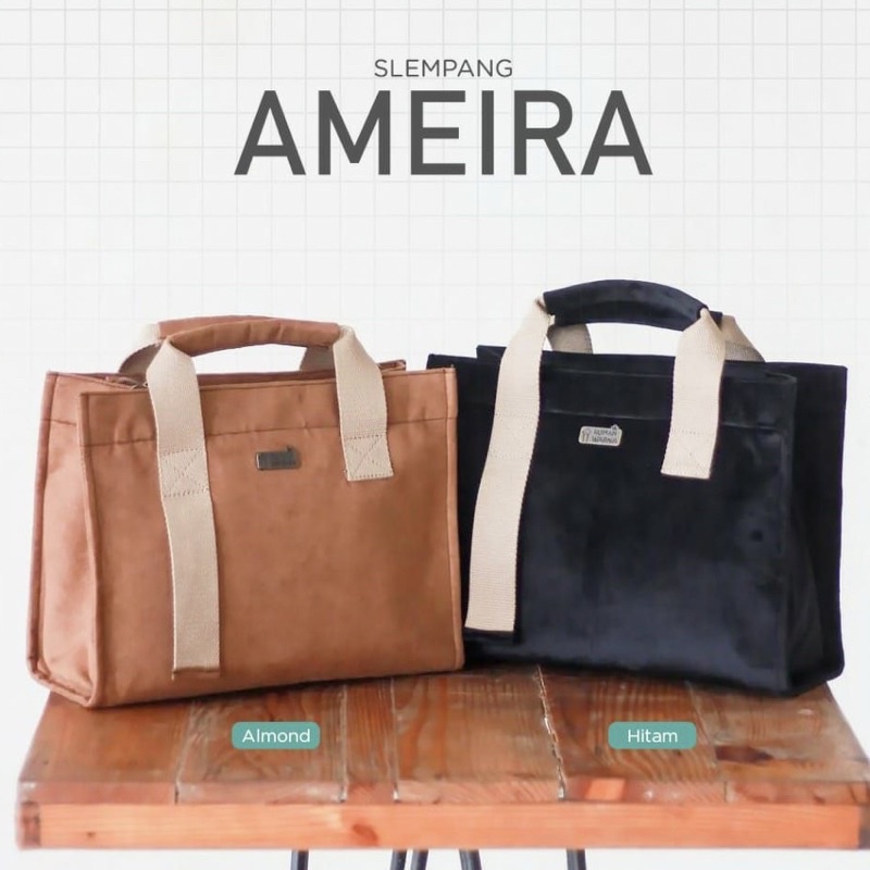 Selempang Ameira Size M Rumah Warna Bahan Velvet Bludru Premium Tas Cangklong Bahu Slempang Space Be