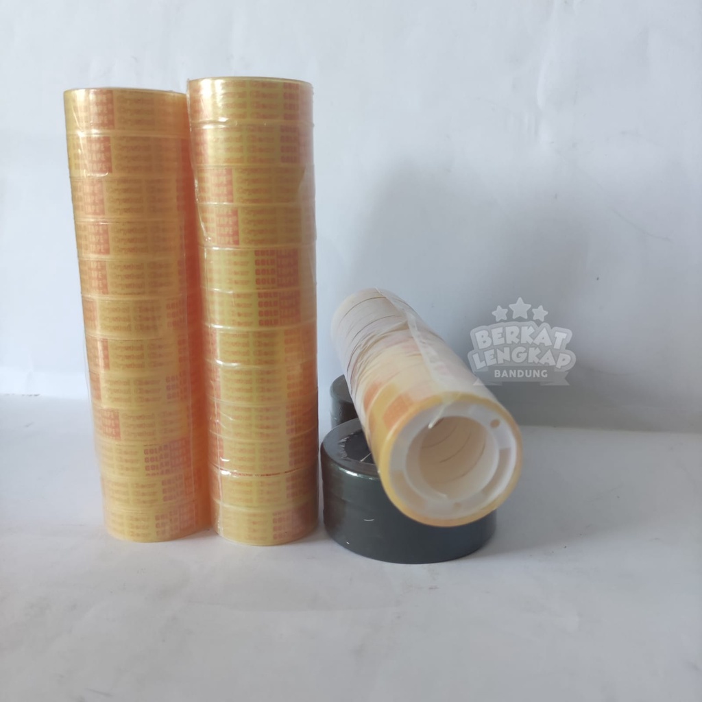 

Selotip / Solasi Kado Bening Kecil / Solasi Goldtape / Isolasi (12pcs)