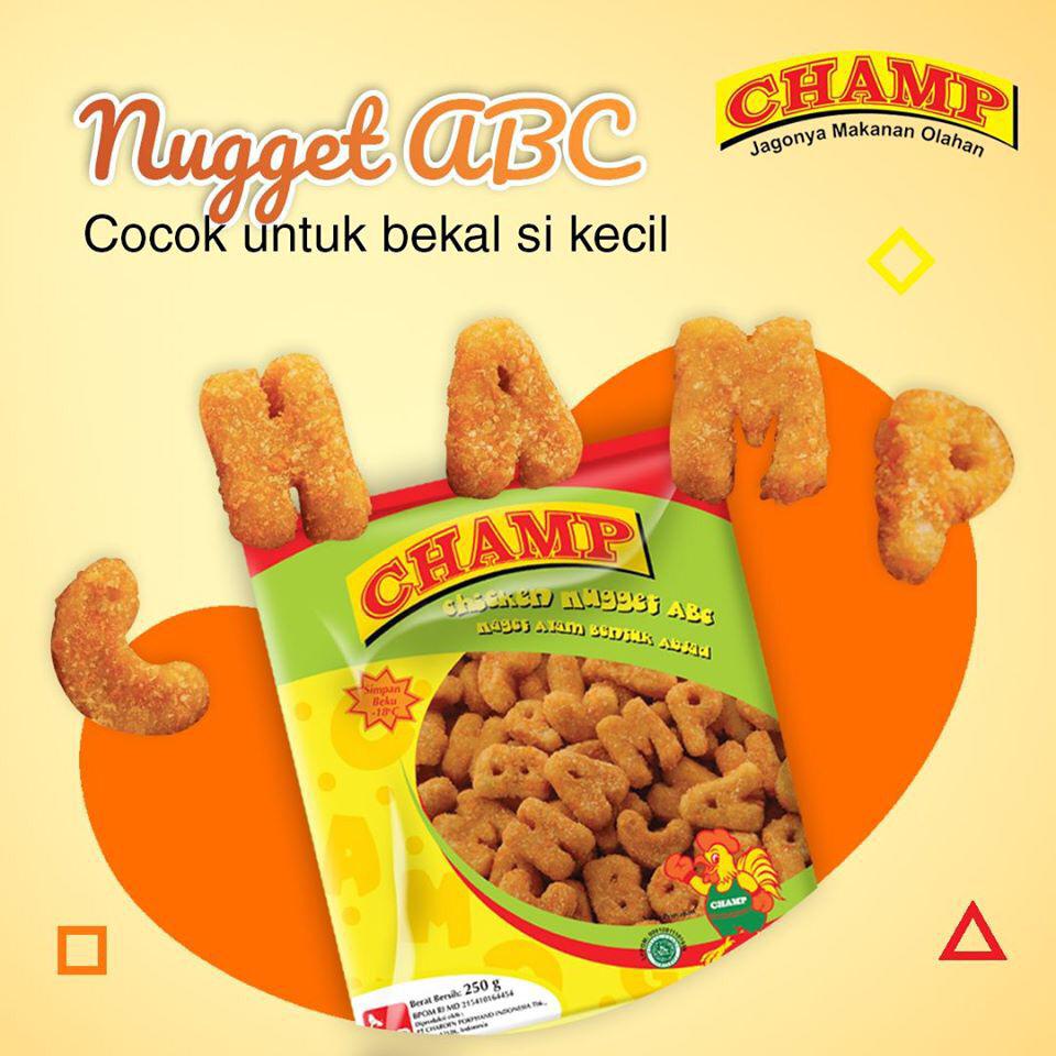 

CHAMP NUGGET ABC 250gr - FROZZEN FOOD NUGGET AYAM CHAMP CHICKEN NUGGET NAGET AYAM