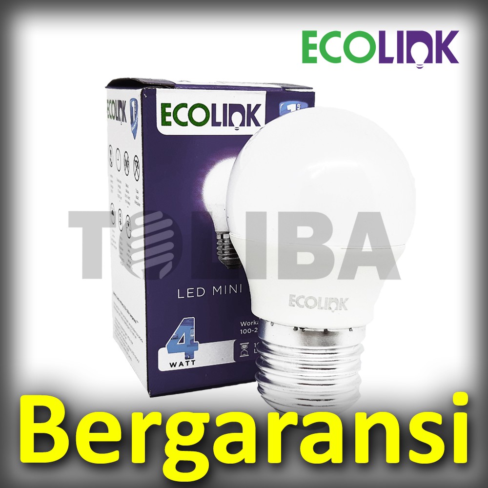 lampu led ecolink 4watt 4 watt 4w 4 w / led ecolink / lampu led SNI