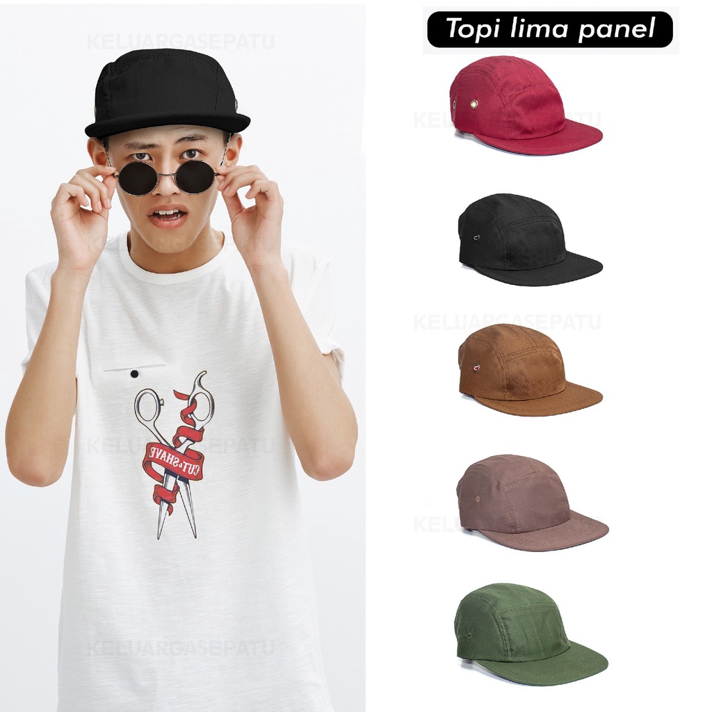 TOPI 5 PANEL TOPI LIMA PANEL POLOS TOPI DISTRO MURAH TOPI PRIA TOPI POLOS TOPI DISTRO TOPI GAUL TOPI DEWASA KEREN