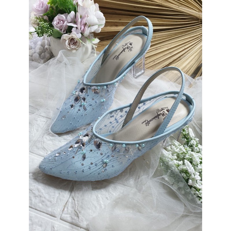 Laura babyblue tinggi 7cm kaca