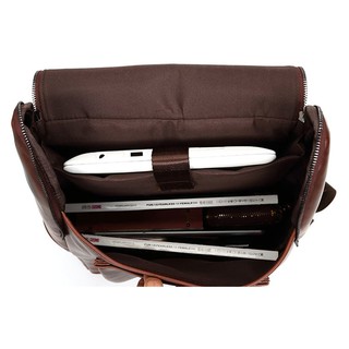 TAS LAPTOP 14 INCH BACKPACK KERJA KANTOR KULIT LEATHER