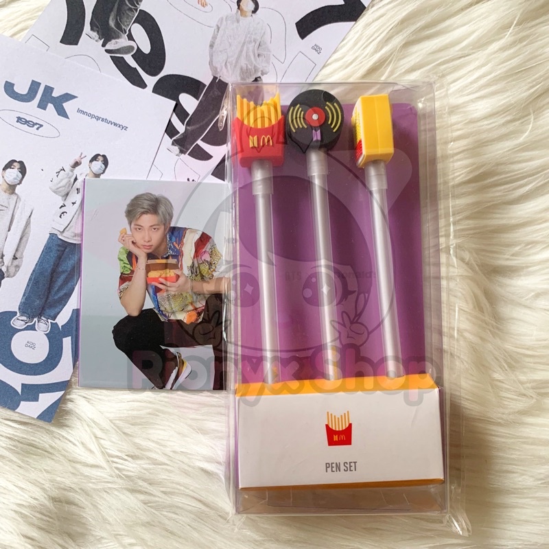 BTS X MCD OFFICIAL MERCH - SAUCY PEN SET