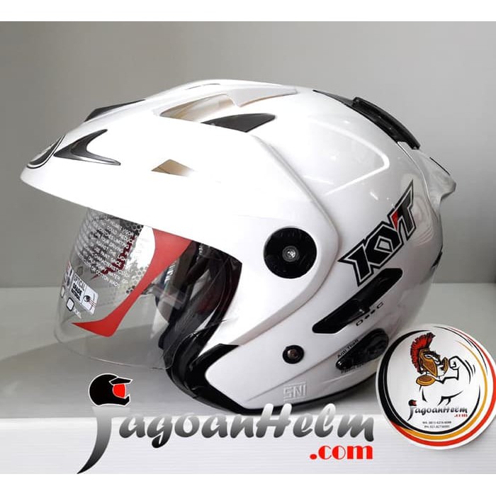 KYT HELM FOREVER | WHITE | DOUBLE VISOR