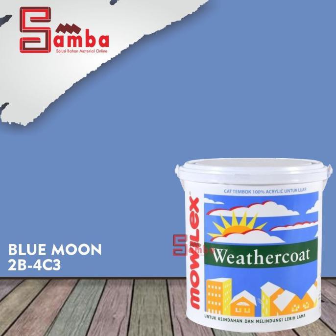 Mowilex Blue Moon Weathercoat 20 Ltr Tinting/Cat Tembok Exterior Store_Audy