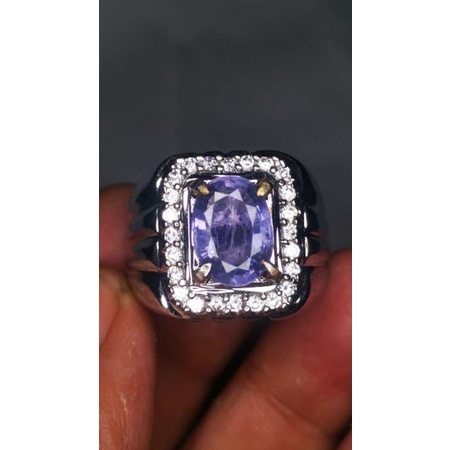BATU CINCIN NATURAL PERMATA TANZANITE