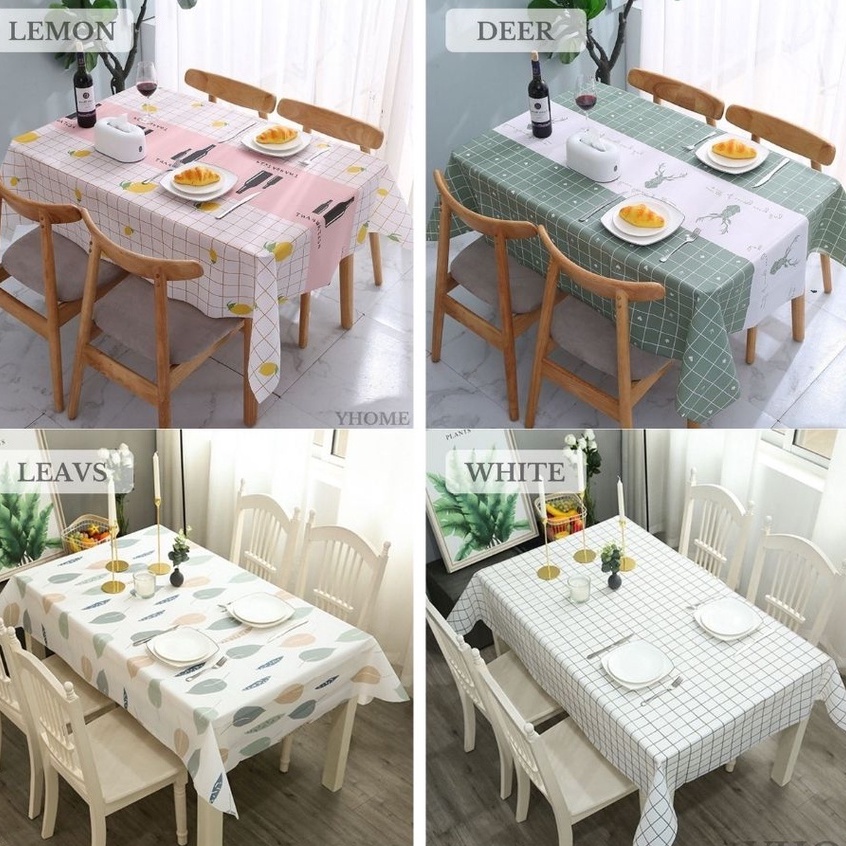 YHOME Taplak Meja Makan Anti Air Anti Minyak Motif Waterproof  Y034