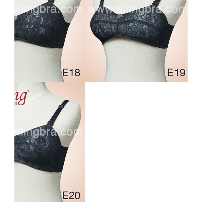 »POPULER Elling Classic Bra Hitam Uk. 28A - 38H *C*