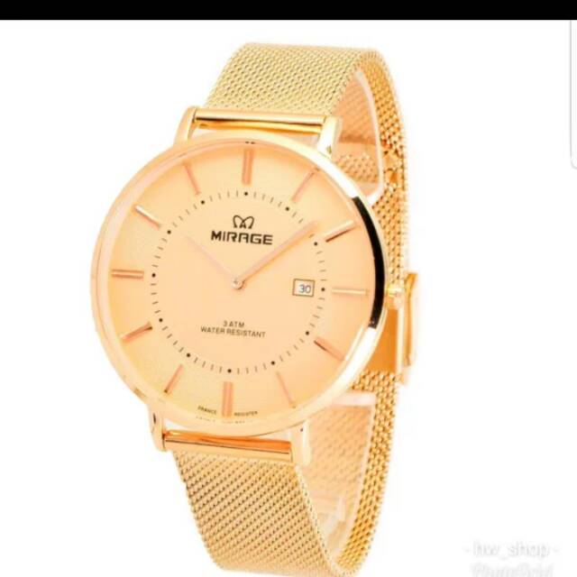 Jam Tangan Wanita Mirage Original . Jam Tangan Wanita Mirage RoseGold . Jam Tangan