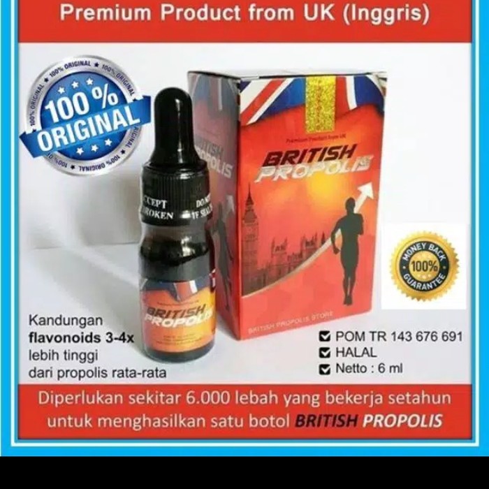 paket 10 botol british propolis