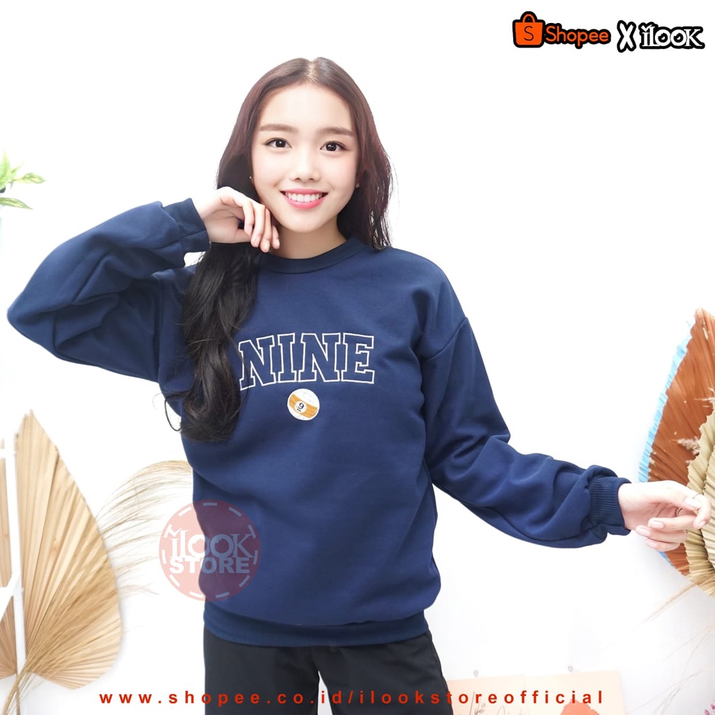 ilook | Sweater Oblong Nine 9 | Sweater Kekinian |Sweater Murah