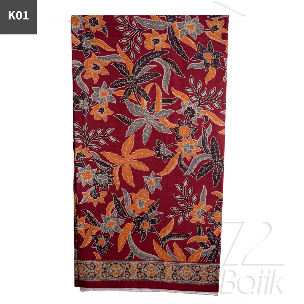 KAIN BATIK PREMIUM Bahan Katun Motif Kembang Daun Singkong Warna Hitam 722343 Cap 72 Jarik Jarit Samping Kebat Panjang Batik Katun Modern Premium Bahan Seragam Batik Pernikahan Kantor Keluarga Murah Kamen Jadi Batik Bali Lembaran